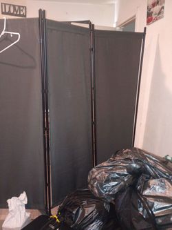 3-Panel Fabric Room Divider Privacy Screen