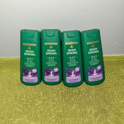 4 Irish Spring Body Wash 20oz 5in1 Eucalyptus & Bergamot Scent