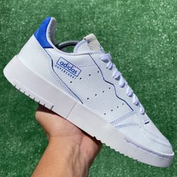 ADIDAS SUPERCOURT “WHITE / TEAM ROYAL BLUE” (Size 9, Men’s)