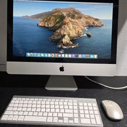 IMAC 21.5 CATALINA
16GB RAM
NO SCRATCHES NO DINGS
RUNS VERY SMOOTH
WIFI READY
CD DVD PLAYER
WEBCAM
KEYBOARD AND MOUSE INCLUDED