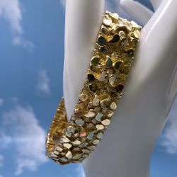 14k Nugget Bracelet 