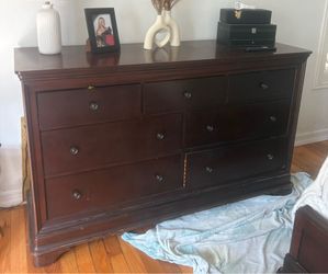Dark wood dresser