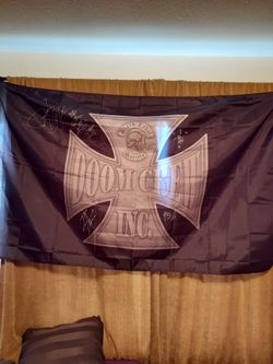Black Label Society Flag Autographed!