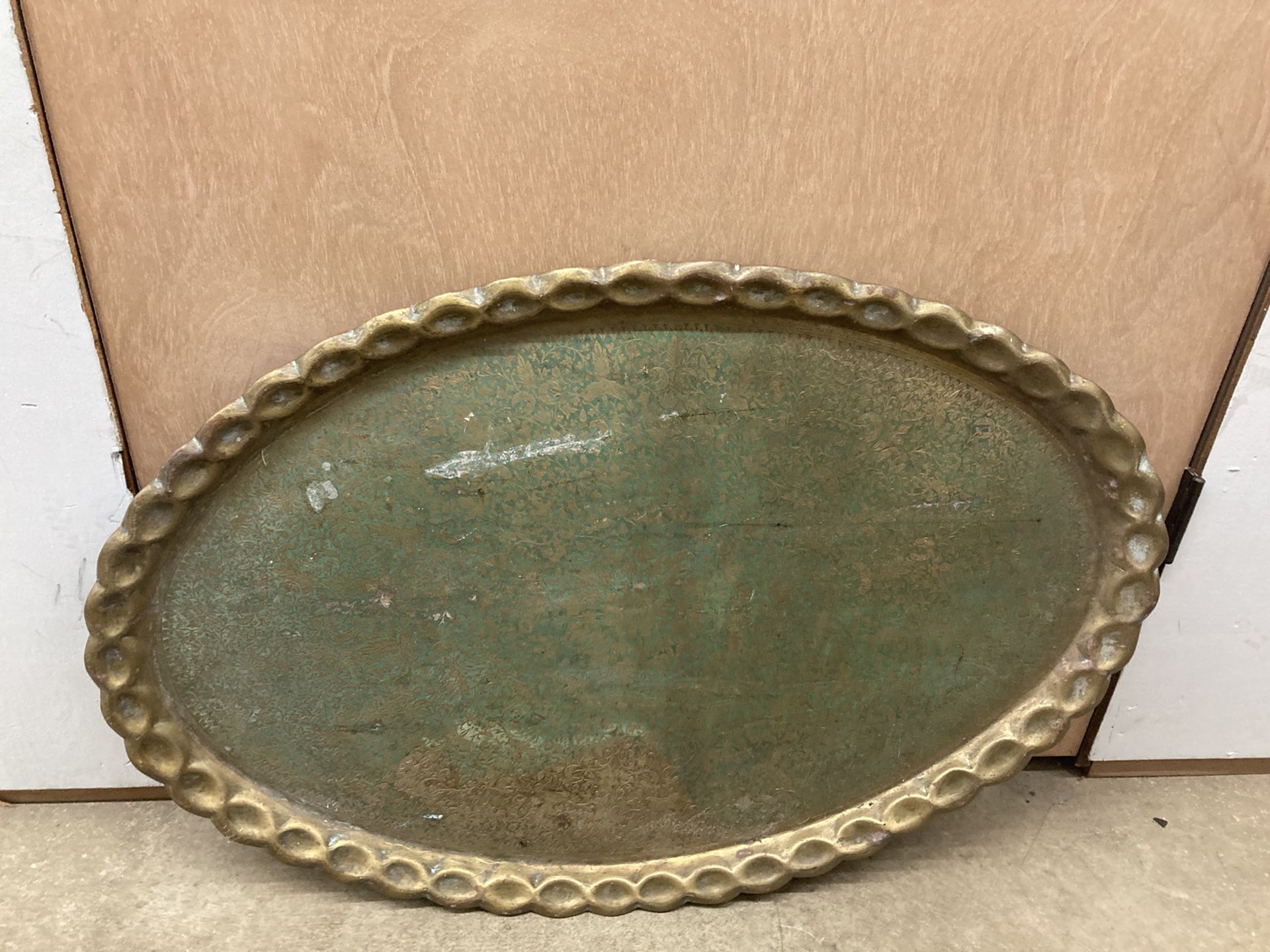 Antique Brass Platter