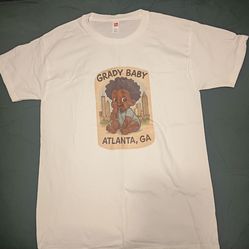 Lg white Grady Baby tee OEM clothing and apparel