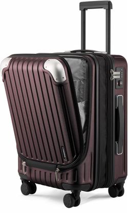 LEVEL8 Carry On Luggage 20” Expandable with Laptop Pocket, Like New