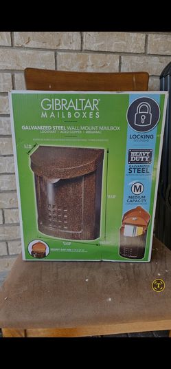 Gibraltar Mailboxes Galvanized Steel Wall Mount Locking Medium Capacity MBK694AC