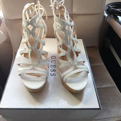 Platform White Sandals 