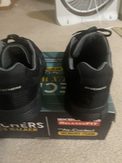 Sketchers Man’s Memory Foam White Fit 12 Size Very Very Good Condition Like New!