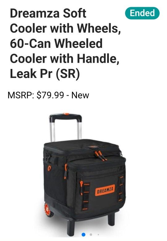 Soft Cooler with Wheels, 60-Can Wheeled Cooler