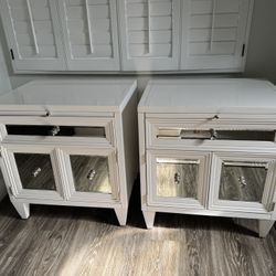 Z Gallerie 2 Mirror Nightstands