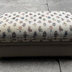 Chest, Ottoman or use as a Toy Box. The quilted top - reupholster to match your room