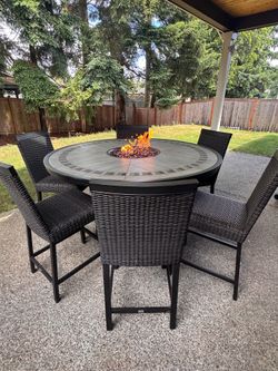 🔥 Costco 7-Piece Fire Pit Patio Set - $1,100 🔥