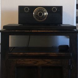 Vintage White Clad Oak Cabinet