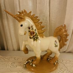 Shabby Chic Ceramic Unicorn 