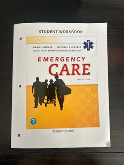 Used Firefighter Textbooks and EMT Workbook