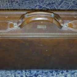 Vintage Leather Suitcase 