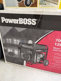 NEW Sealed PowerBoss 7000/12000W Generator – Honda GX390 – Never Use
