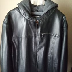 Black Levi Leather Jacket XL