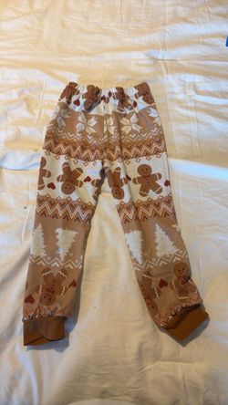 Gingerbread Christmas Print Pajama Pants