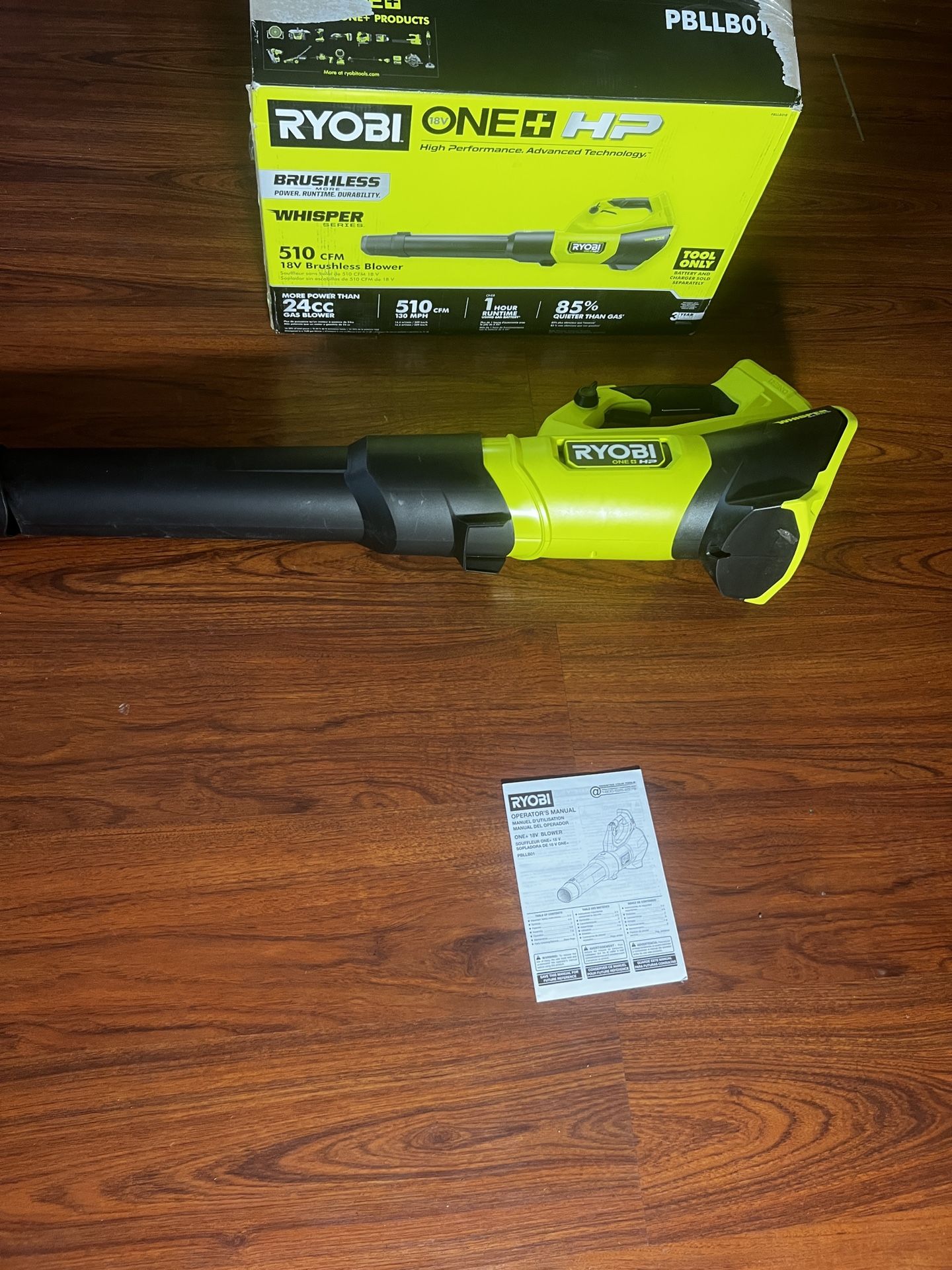 RYOBI BLOWER 18V ONE+ HP Brushless Cordless 130 MPH 510 CFM Leaf Blower (Tool Only)