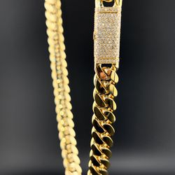 Men’s SOLID GOLD Cuban Link Chains