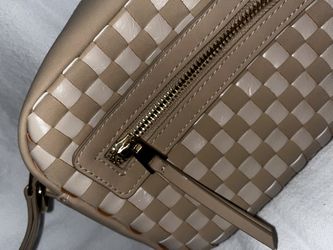 Cute Woven Clutch Bag Cream Tan ✨ Trendy Mini Purse NEW (Add Your Own Strap)
