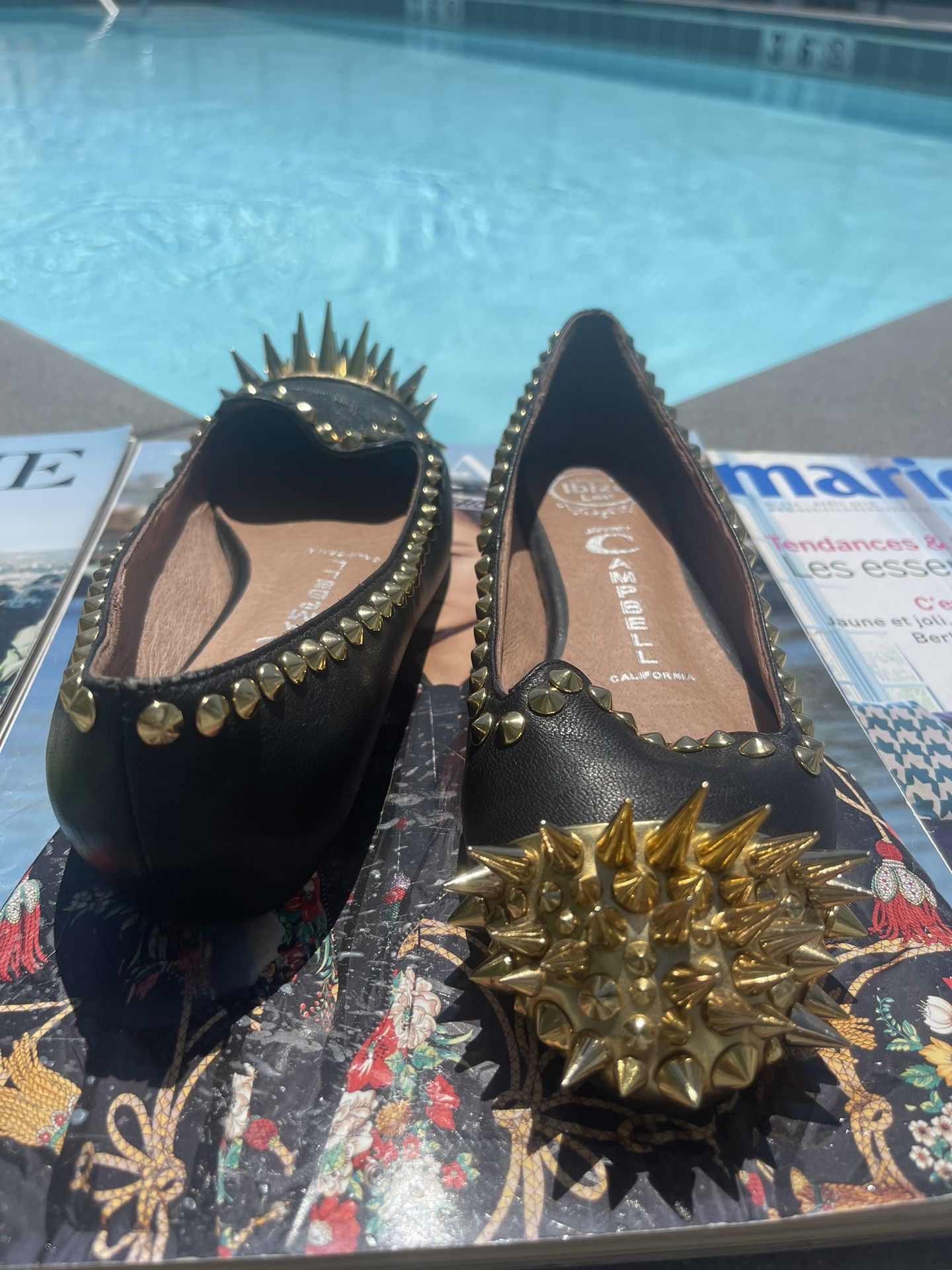 Jeffrey Campbell Shoes Gold Studs & Spike