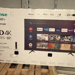 60” Inch Hisense Smart Android UHDTV 4K 