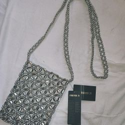 Forever 21 Silver Crossbody Hand Bag