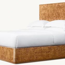 Restoration Hardware Burl Wood Platform Bed – Queen