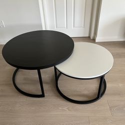 Nestling Coffee Table (cascading tables - black and white)