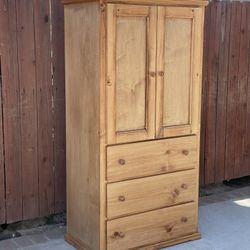 Wood Wardrobe / Armoire Chest