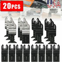 20PCS Multi Tool Oscillating Saw Blades For Dewalt Fein Multimaster Makita Bosch