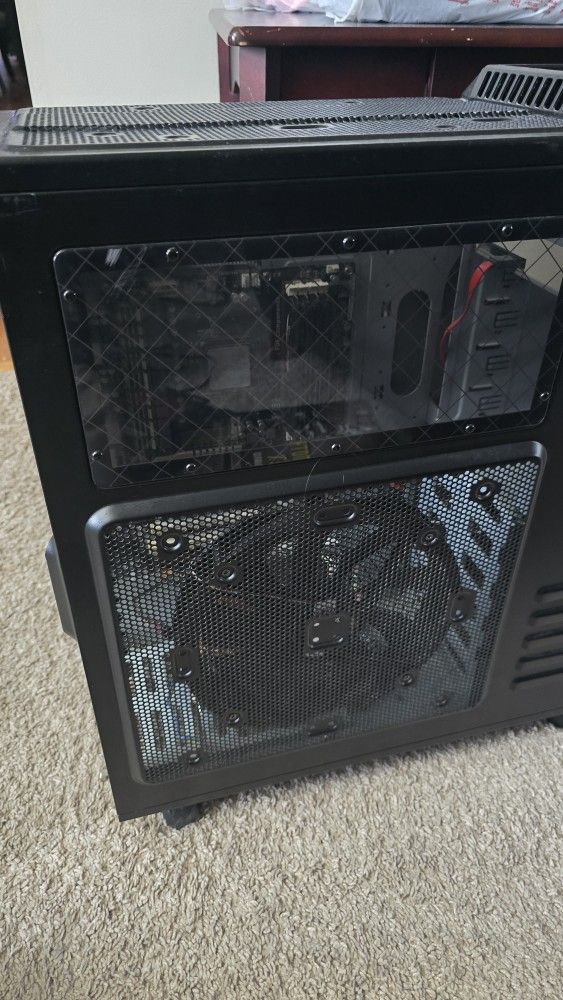 HAF Computer Case with Motheroard, AMD CPU and Fan