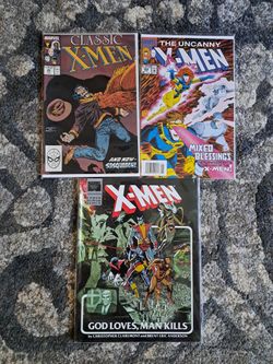 3 Xmen Marvel Comic Books
