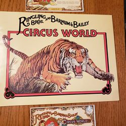 CIrcus World Booklet And Ticket Stubs
