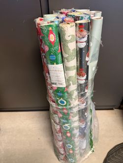 New/open: 19 brand new rolls of wrapping paper