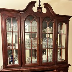 $50 Cherry Wood Hutch / Buffet