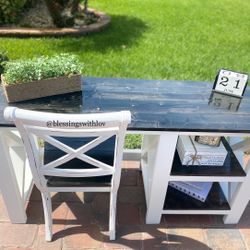 Farmhouse Custom Desk With Chair