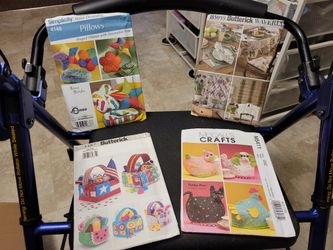 New Patterns X 4 Tea Cozy & Basket Pillows Kitchen Sewing Fabric Crafts Children