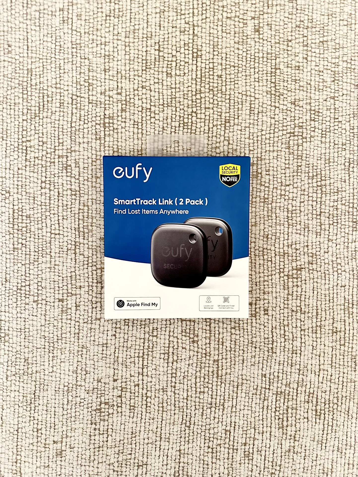 🔥NEW🔥 2-Pack Eufy SmartTrack Link Lost Item Key Finder Bluetooth Apple Find My Tracker