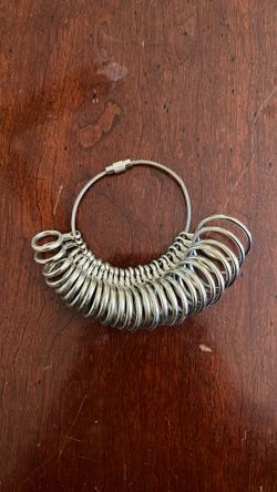 NEW UNUSED silver ring sizer jewelry making