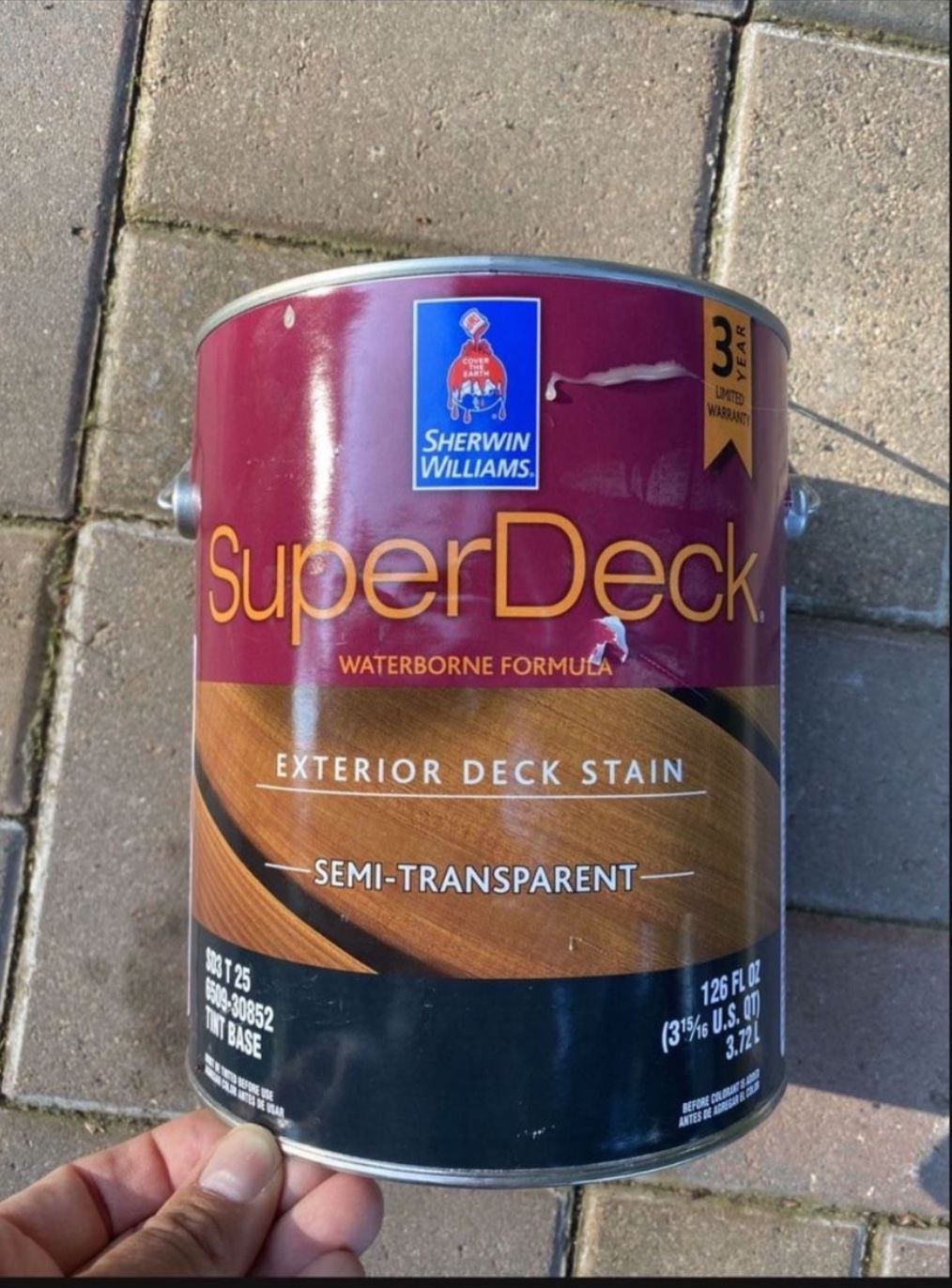 Sherwin Williams Deck And Fence Stain (gray Pine Color)