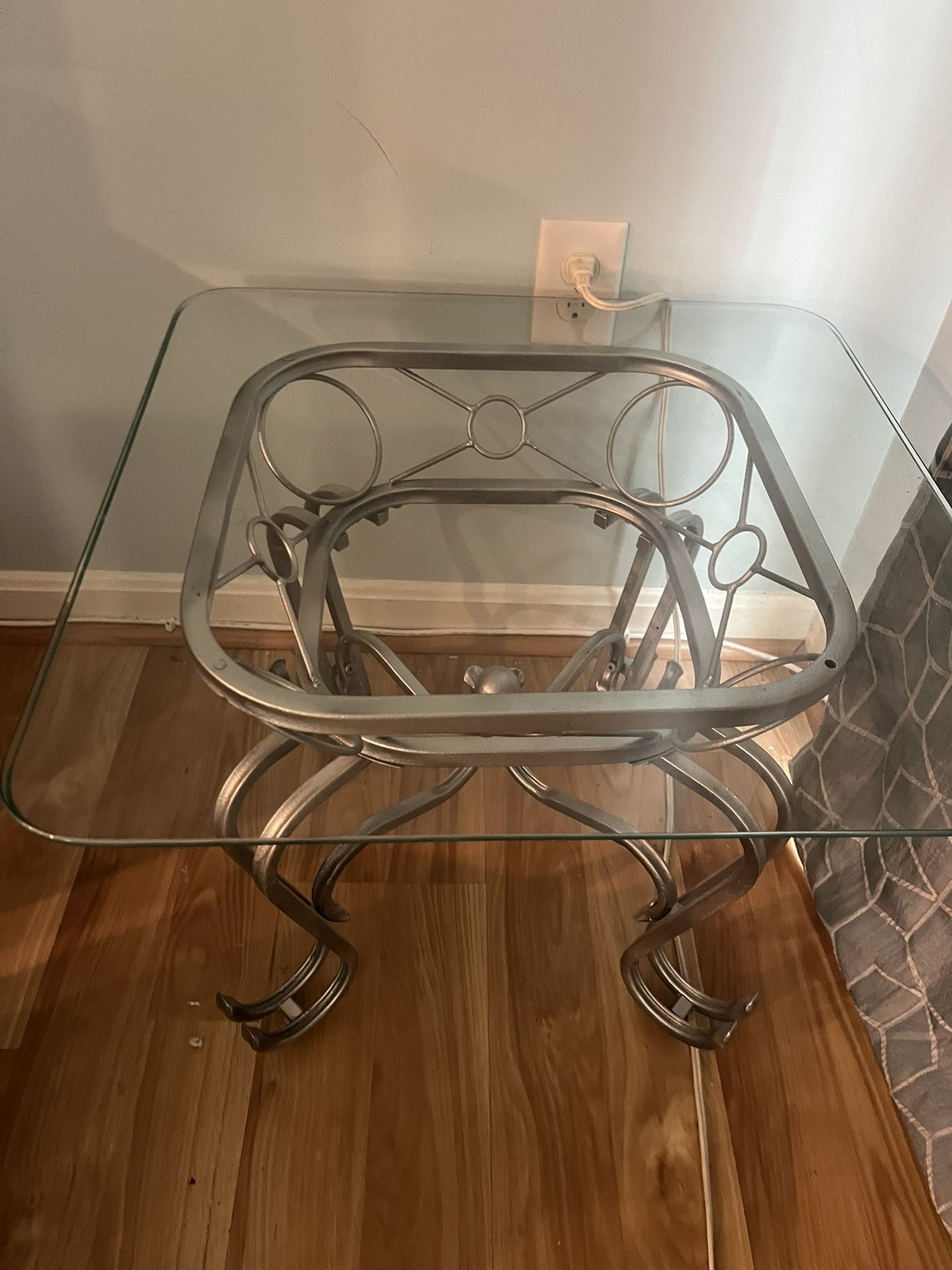 Glass End Table