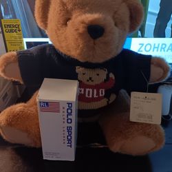 Polo Sport Colonge And Vintage 1997 Polo Bear 