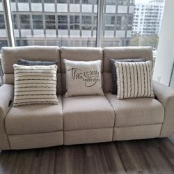 Recliner Seats Couch with Cupholders