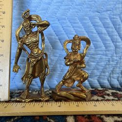 2 Chinese Gilt Bronze Deities