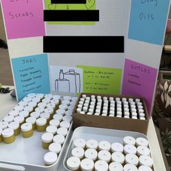 Body Sugar Scrub and Body Oil