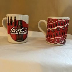 1997 Gibson Coca Cola Beverage Mugs